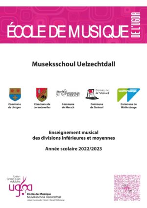 Ecole de Musique de l'UGDA - Fiche d'inscription 2022/2023