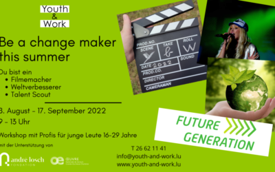 Youth & Work Future Generation – neie Projet am August 2022