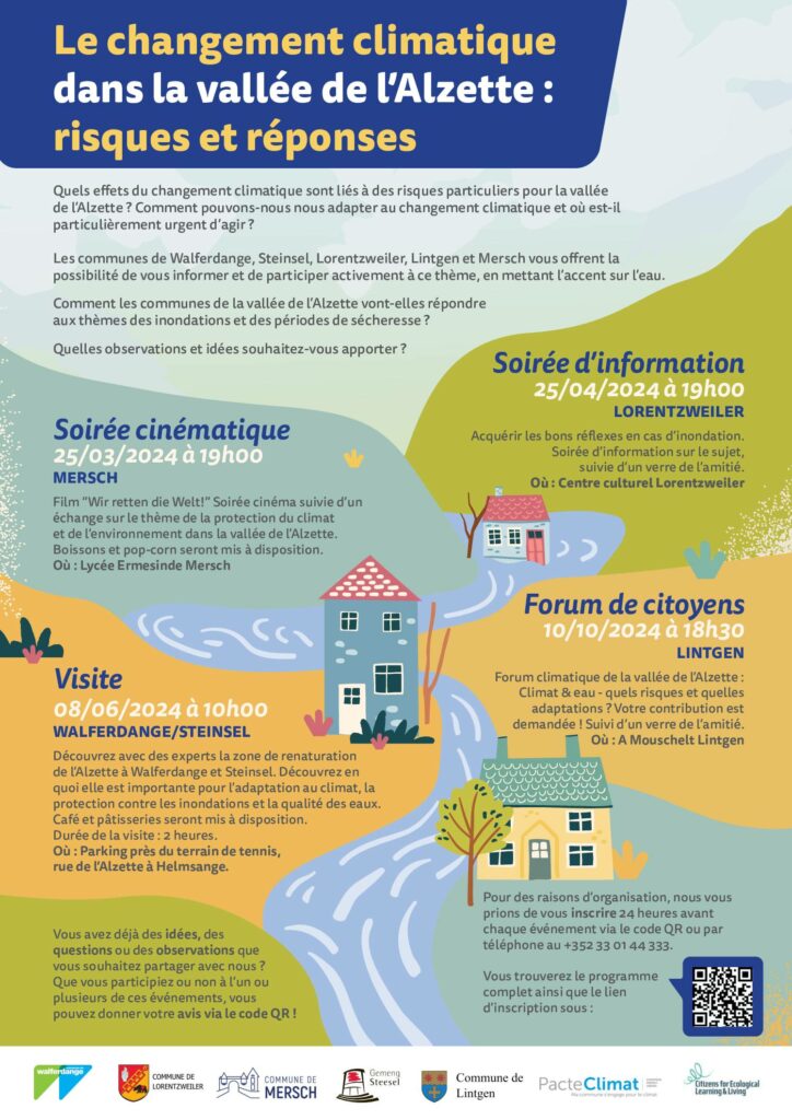 Changement climatique dans la vallée de l'Alzette: risques et réponses